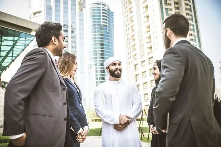 Dubai business people