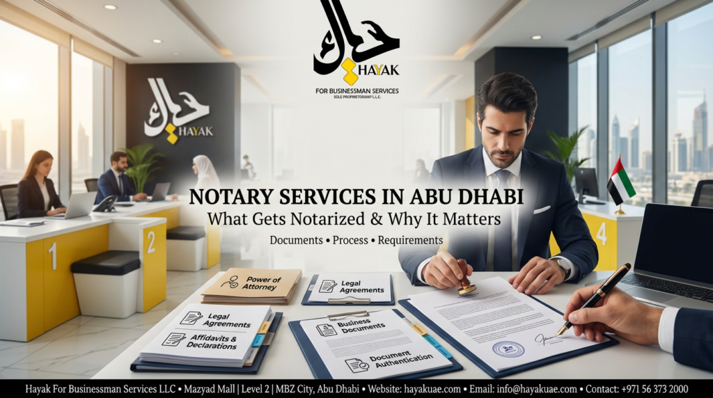 Notary Services Abu Dhabi What Gets Notarized & Why It Matters